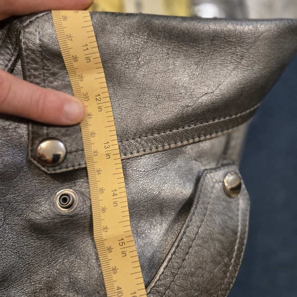 Golden Goose Women's Silver Leather Jacket - Picture 13 of 15